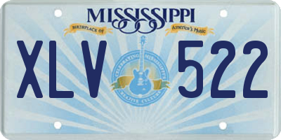 MS license plate XLV522