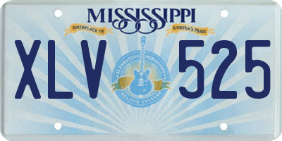 MS license plate XLV525