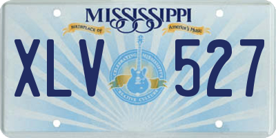 MS license plate XLV527