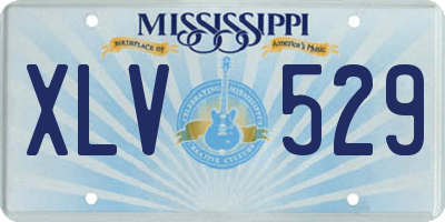 MS license plate XLV529
