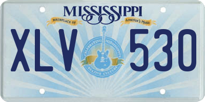 MS license plate XLV530