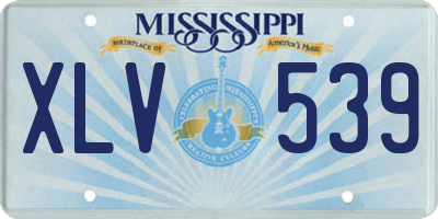 MS license plate XLV539