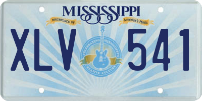 MS license plate XLV541