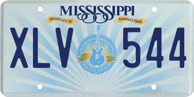 MS license plate XLV544