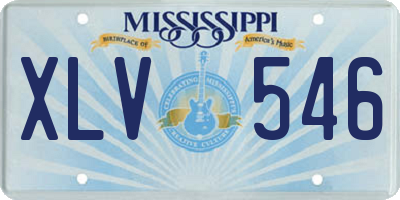 MS license plate XLV546