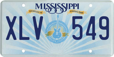 MS license plate XLV549