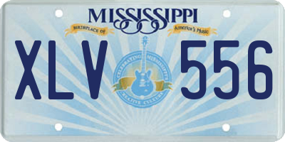 MS license plate XLV556