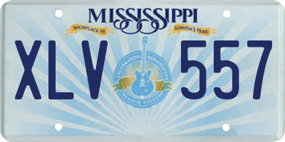 MS license plate XLV557