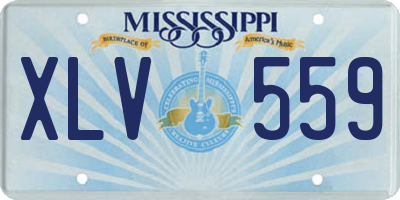 MS license plate XLV559