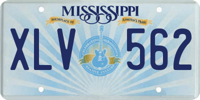 MS license plate XLV562