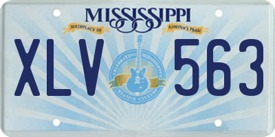 MS license plate XLV563