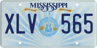 MS license plate XLV565