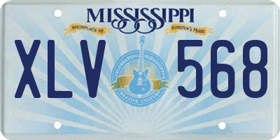 MS license plate XLV568