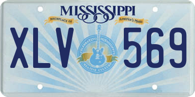 MS license plate XLV569