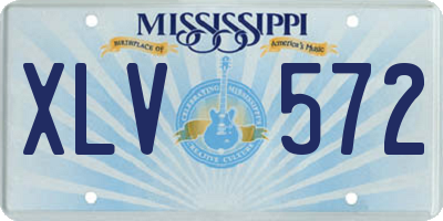 MS license plate XLV572