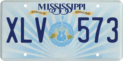 MS license plate XLV573