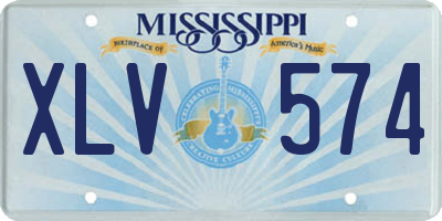 MS license plate XLV574