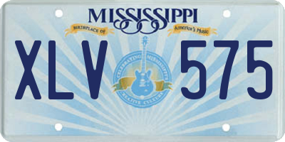 MS license plate XLV575