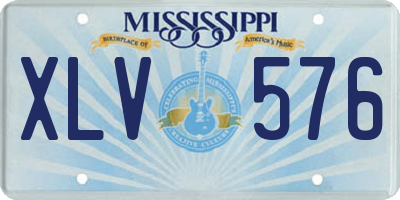 MS license plate XLV576