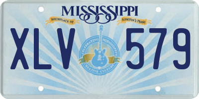 MS license plate XLV579