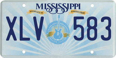 MS license plate XLV583