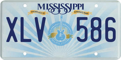 MS license plate XLV586