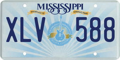 MS license plate XLV588