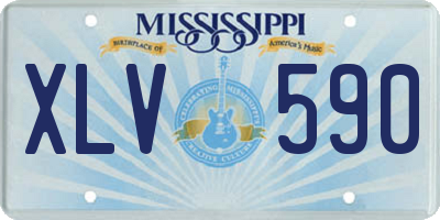 MS license plate XLV590