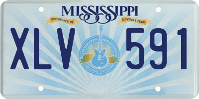 MS license plate XLV591
