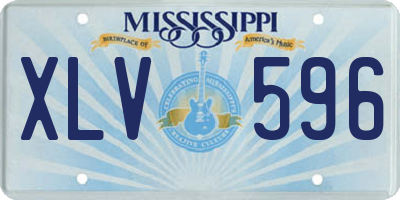 MS license plate XLV596