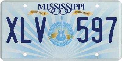 MS license plate XLV597
