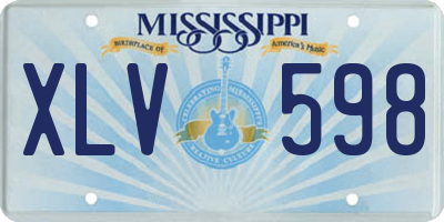 MS license plate XLV598