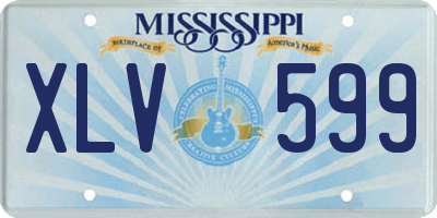 MS license plate XLV599