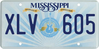 MS license plate XLV605