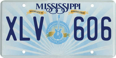 MS license plate XLV606
