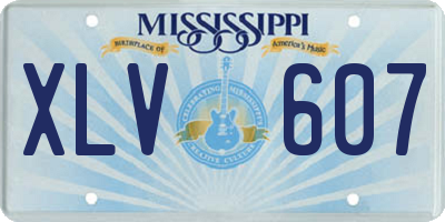 MS license plate XLV607