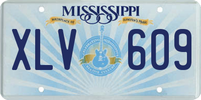 MS license plate XLV609