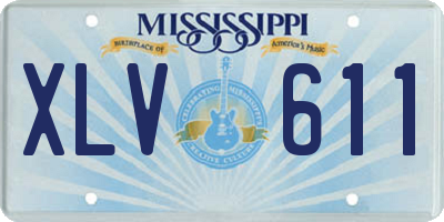 MS license plate XLV611