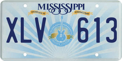 MS license plate XLV613