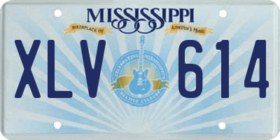 MS license plate XLV614