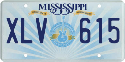 MS license plate XLV615