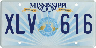 MS license plate XLV616