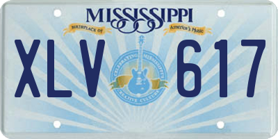 MS license plate XLV617