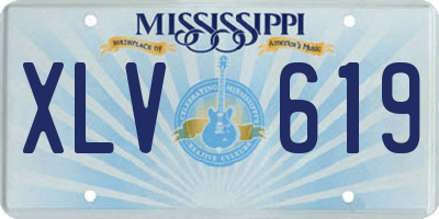 MS license plate XLV619
