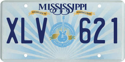 MS license plate XLV621