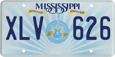 MS license plate XLV626