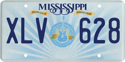 MS license plate XLV628