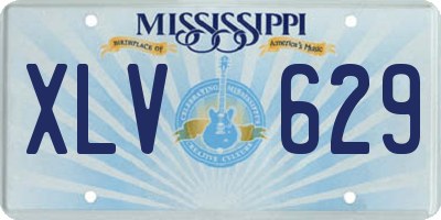 MS license plate XLV629