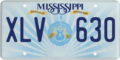 MS license plate XLV630