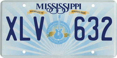 MS license plate XLV632